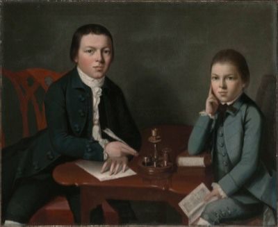 Francis and Saunders Malbone ca. 1773  by Gilbert Stuart   1755-1828  Museum of Fine Arts  Boston    1991.436